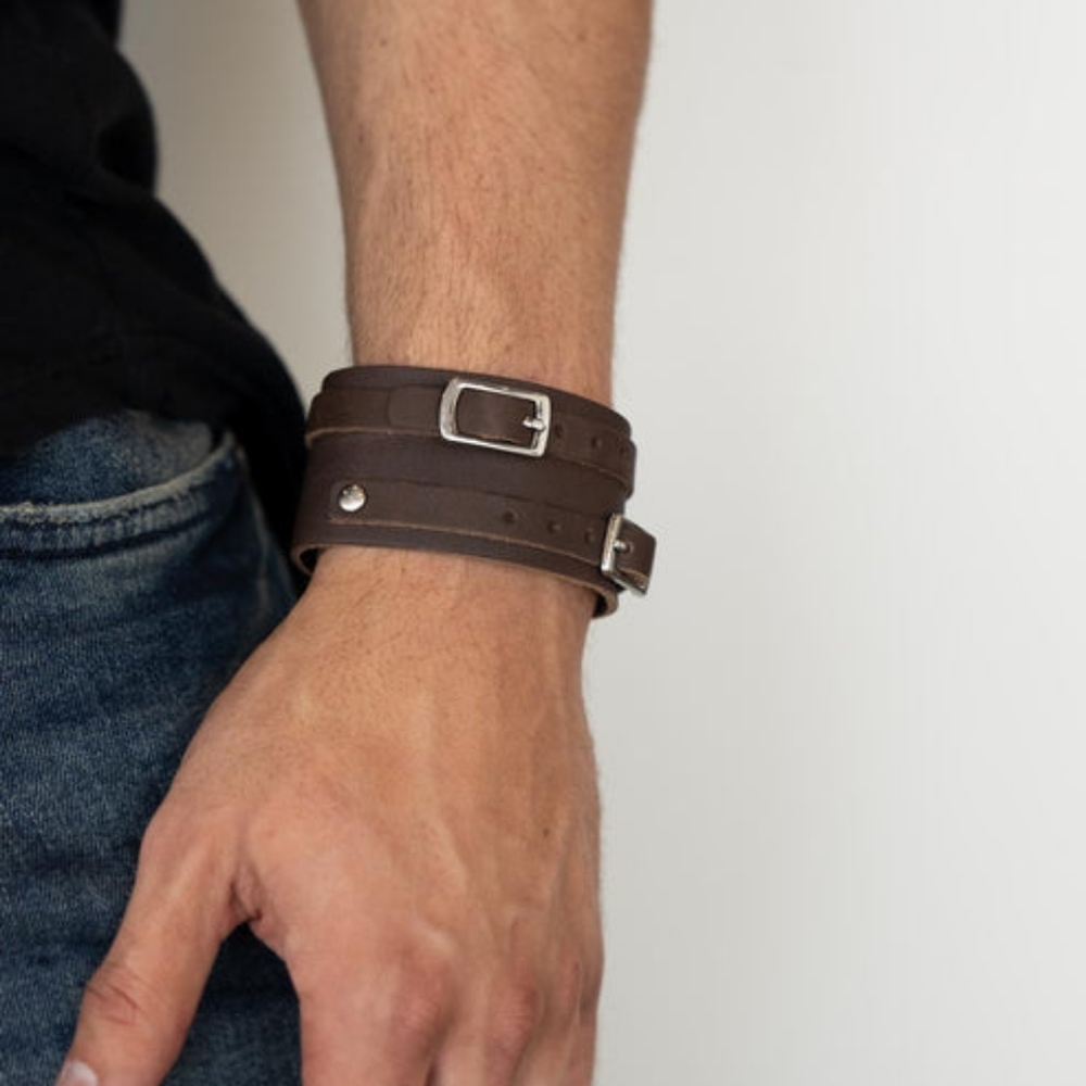 Genuine Leather Cuff - Fashion Accessories